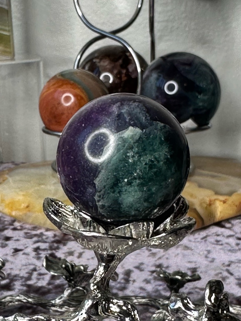 Mini Fluorite Sphere - MFS222